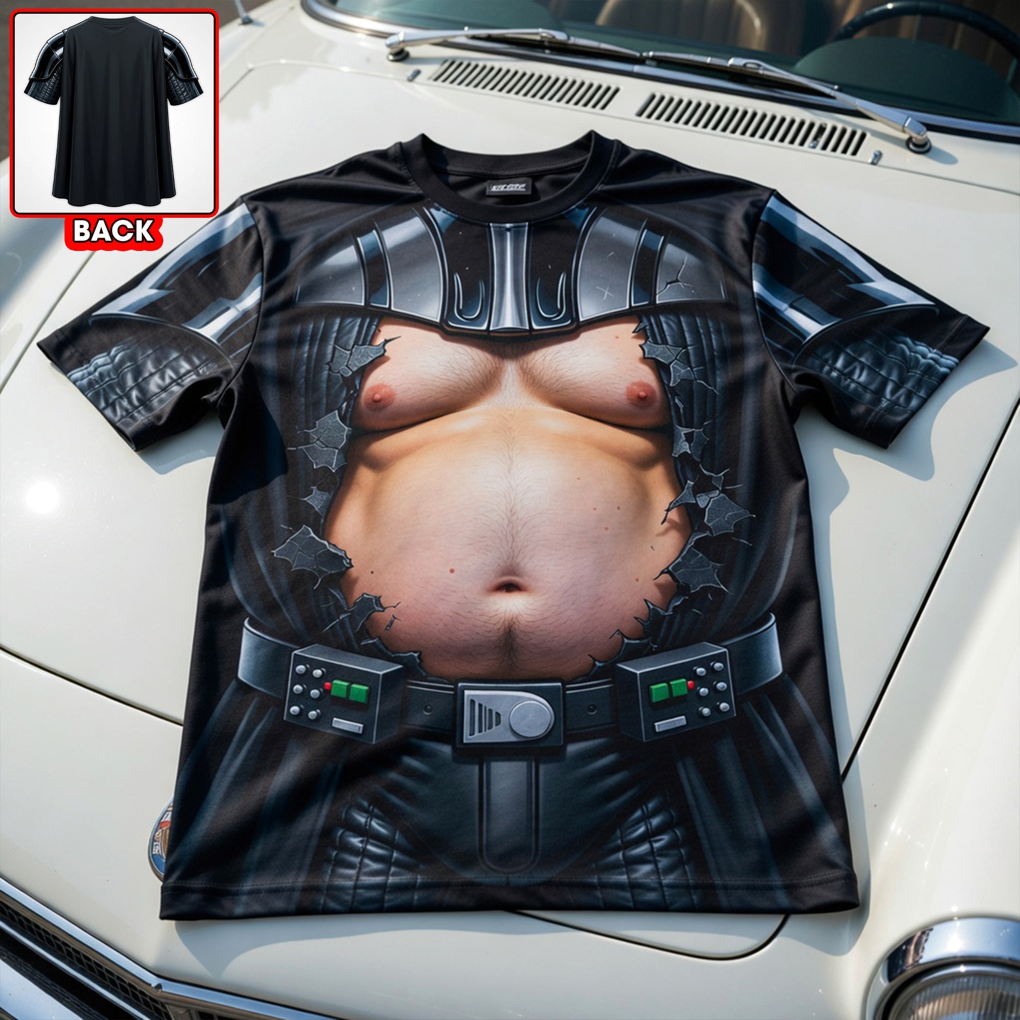 Embrace Your Dark Side in Style - Dark Space Armor Funny 3D Shirt - Personalized Gift for All Occasions AOP Products PopCulturePrints