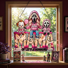 Load image into Gallery viewer, "Celebrate the Horror with Style!" - Pinky Horror Mom Suncatcher Ornament - Personalized Gift for Moms and Grandmas Ornament PopCulturePrints
