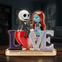 Load image into Gallery viewer, Till Death Do Us Part - Personalized Couple Acrylic Light Box Light Box PopCulturePrints
