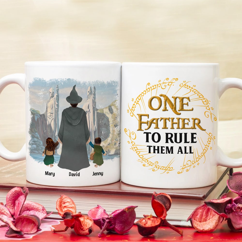 Personalized Mug: One Father to Rule Them All Coffee Mug PopCulturePrints