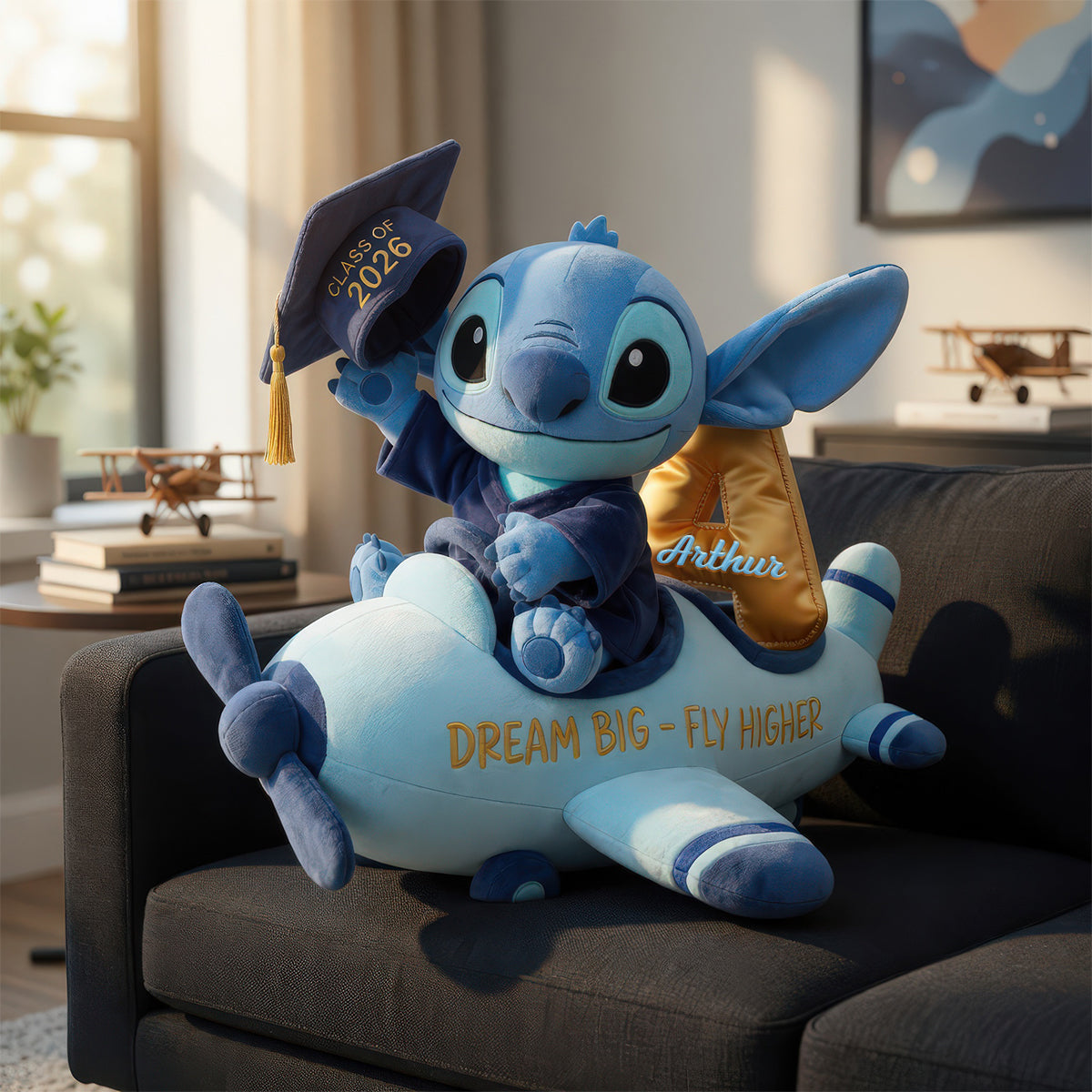 Dream Big, Fly Higher Pillow - A Personalized Gift for Graduates Pillow PopCulturePrints