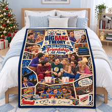 Load image into Gallery viewer, "The Best Theory Was Friendship All Along" - Personalized Science &amp; Sitcom Blanket for TV Show Lovers Blanket PopCulturePrints
