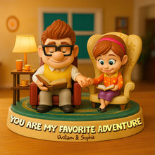 Load image into Gallery viewer, You Are My Favorite Adventure - Couple Forever Acrylic Plaque - Personalized Gift for Couples, Friends, and Family Shaped Plaques PopCulturePrints
