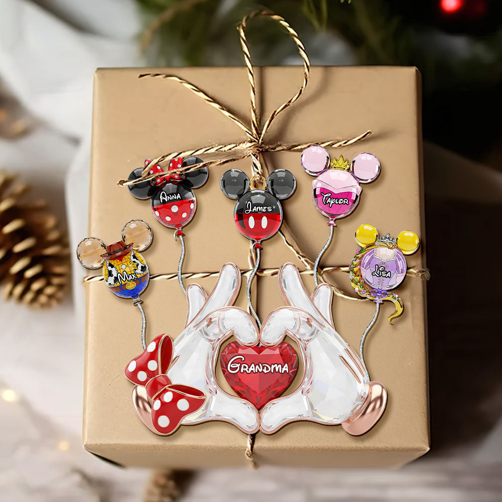 “Grandma, You’re Our Fairytale Hero!” - Personalized Fairytale Balloon Grandma Ornament - Unique Gift for Grandma Ornament PopCulturePrints