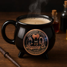 Load image into Gallery viewer, “Brew Up Some Magic” - Personalized Witch Brewing Cauldron Mug - Perfect Gift for Witch Lovers Cauldron Mug PopCulturePrints

