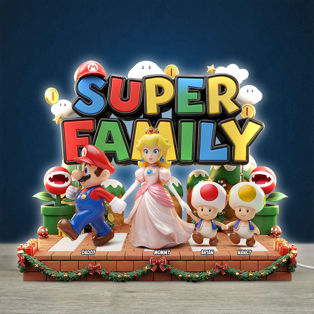 "Celebrate Your Family Bond with Light!" - Custom Acrylic Light Box - Perfect Personalized Gift for Everyone Light Box PopCulturePrints