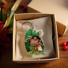 Load image into Gallery viewer, Personalized Movie Lover Acrylic Keychain - Adventure Duo Theme Keychains PopCulturePrints
