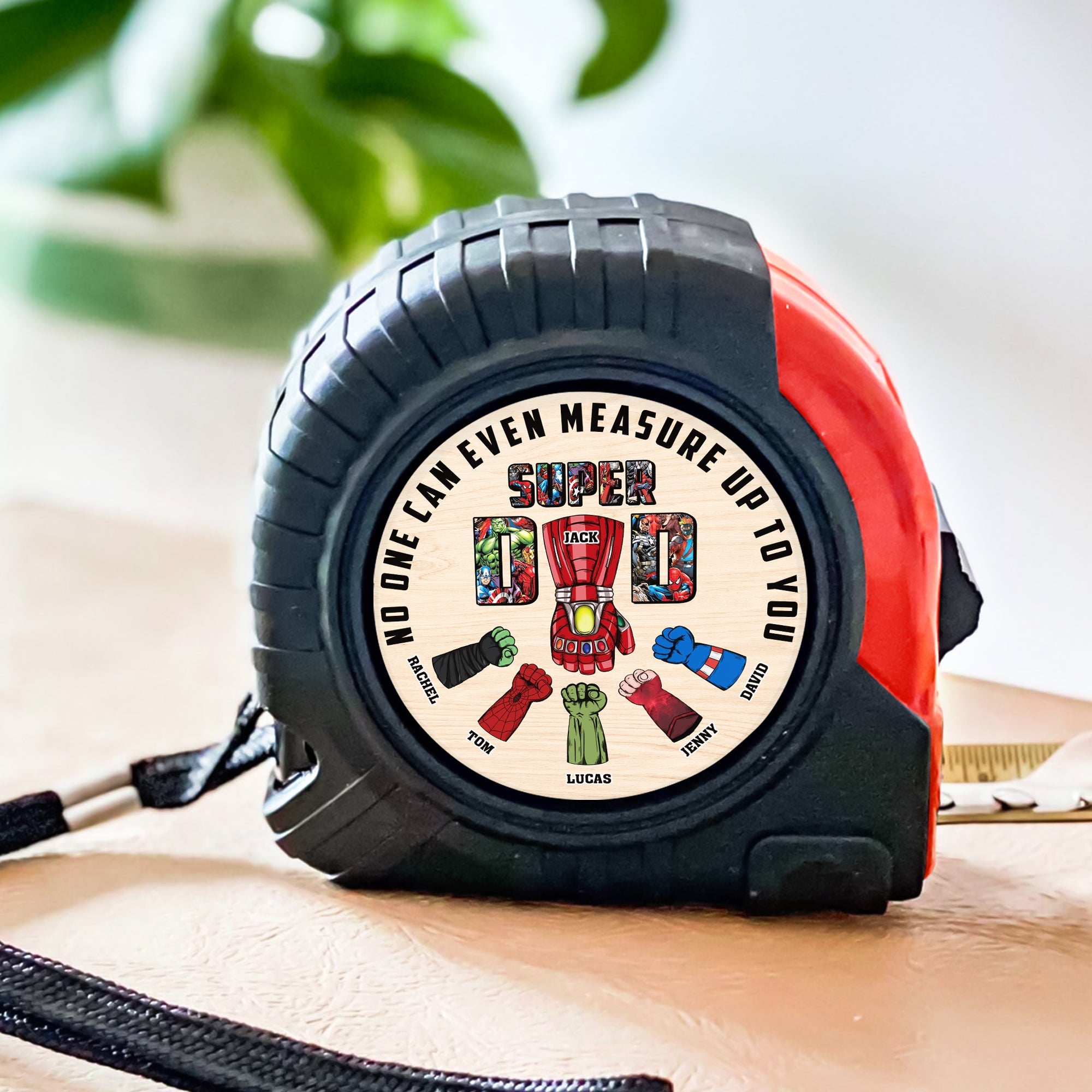 Super Dad Personalized Tape Measure - Unique Gift for Father's Day Tape Measures PopCulturePrints