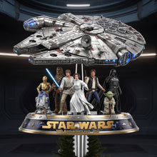 Load image into Gallery viewer, “Celebrate the Force: Touching Traditions” - Cosmic Christmas Tree Topper, Personalized Gift for Star Wars Fans
