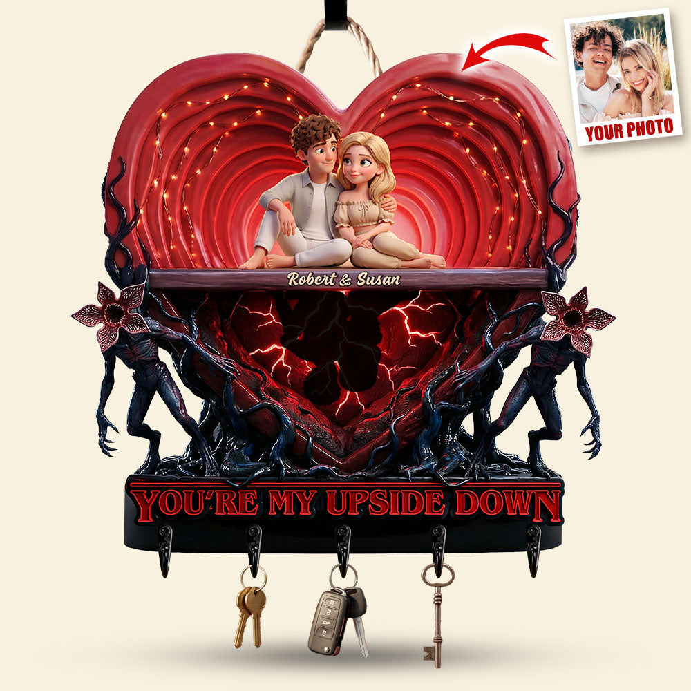 You're My Upside Down - Horror World Couple Acrylic Key Hanger | Customized Gift for Couples Key Hanger PopCulturePrints