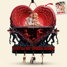 Load image into Gallery viewer, You're My Upside Down - Horror World Couple Acrylic Key Hanger | Customized Gift for Couples Key Hanger PopCulturePrints
