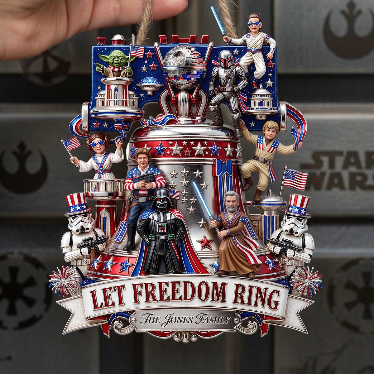 "Let Freedom Ring" - Personalized Acrylic Sign for Patriots - Perfect Custom Gift for Family & Friends Acrylic Sign PopCulturePrints