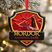 Load image into Gallery viewer, “Explore the Magic of Your Favorite Fantasy World” - Fantasy Location Shield Ornament, Customizable Gift for Movie Fans Ornament PopCulturePrints
