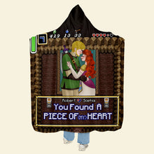 Load image into Gallery viewer, Custom Gamer Couple Hooded Blanket - Unique Love Gift for Valentine&#39;s Day Gifts Blanket PopCulturePrints
