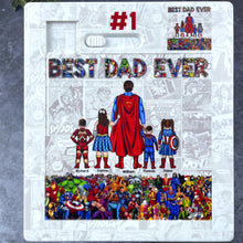 Load image into Gallery viewer, Best Dad Ever - Personalized Super Dad Sliding Puzzle Sliding Puzzle PopCulturePrints
