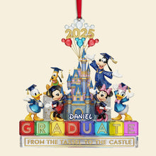 Load image into Gallery viewer, Celebrate Your Graduation Journey - Personalized Christmas Graduate Castle Ornament Ornament PopCulturePrints
