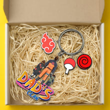 Load image into Gallery viewer, Personalized Dad&#39;s Clan Keychain - Custom Anime Gift Keychains PopCulturePrints
