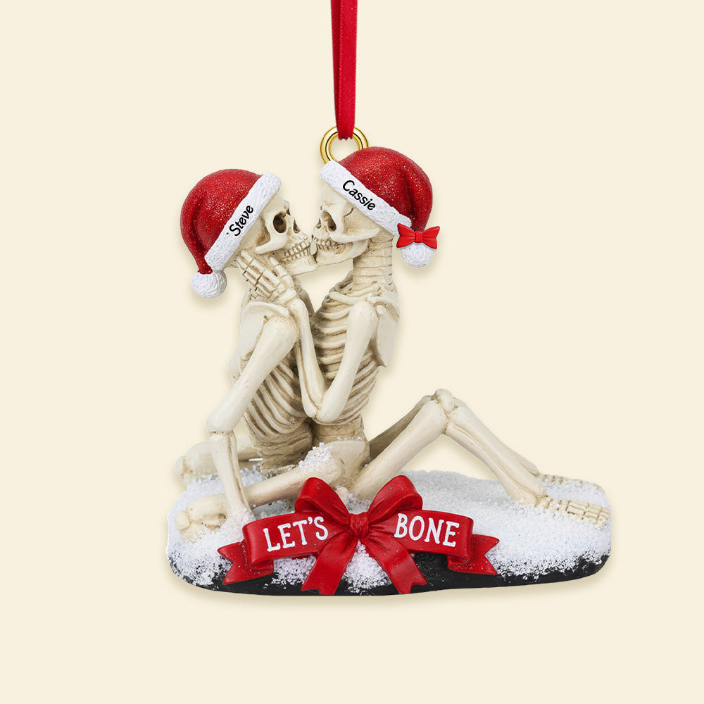 Let's Bone Together - Personalized Christmas Ornament for Couples Ornament PopCulturePrints