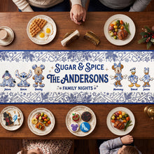 Load image into Gallery viewer, “Sugar &amp; Spice for Family Nights” - Personalized Family Gingerbread Table Runner
