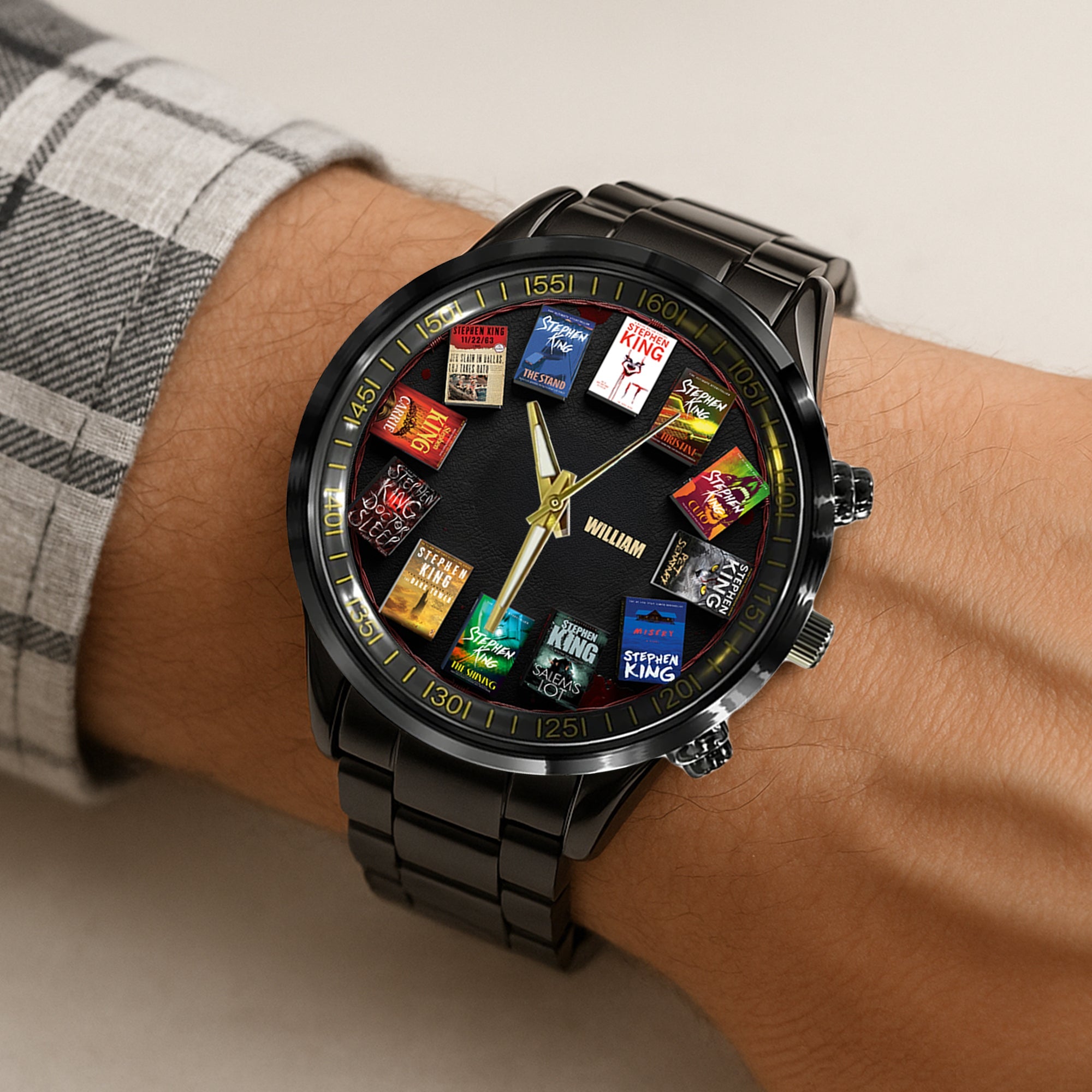 "Time for a Good Read" - Personalized Novel Book Men's Watch - Unique Gift for Book Lovers & Readers Men's Watch PopCulturePrints