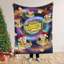 Load image into Gallery viewer, Personalized Galaxy Baby Fleece Blanket Blanket PopCulturePrints
