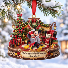 Load image into Gallery viewer, Stuck On You Christmas Ornament - Personalized Gifts For Couple 07TOQN230926 Ornament PopCulturePrints
