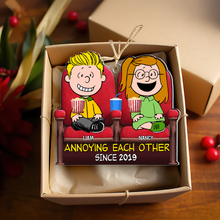 Load image into Gallery viewer, Personalized Movie Couple Christmas Ornament - Customizable Gift | Valentine&#39;s Day Gifts Ornament PopCulturePrints
