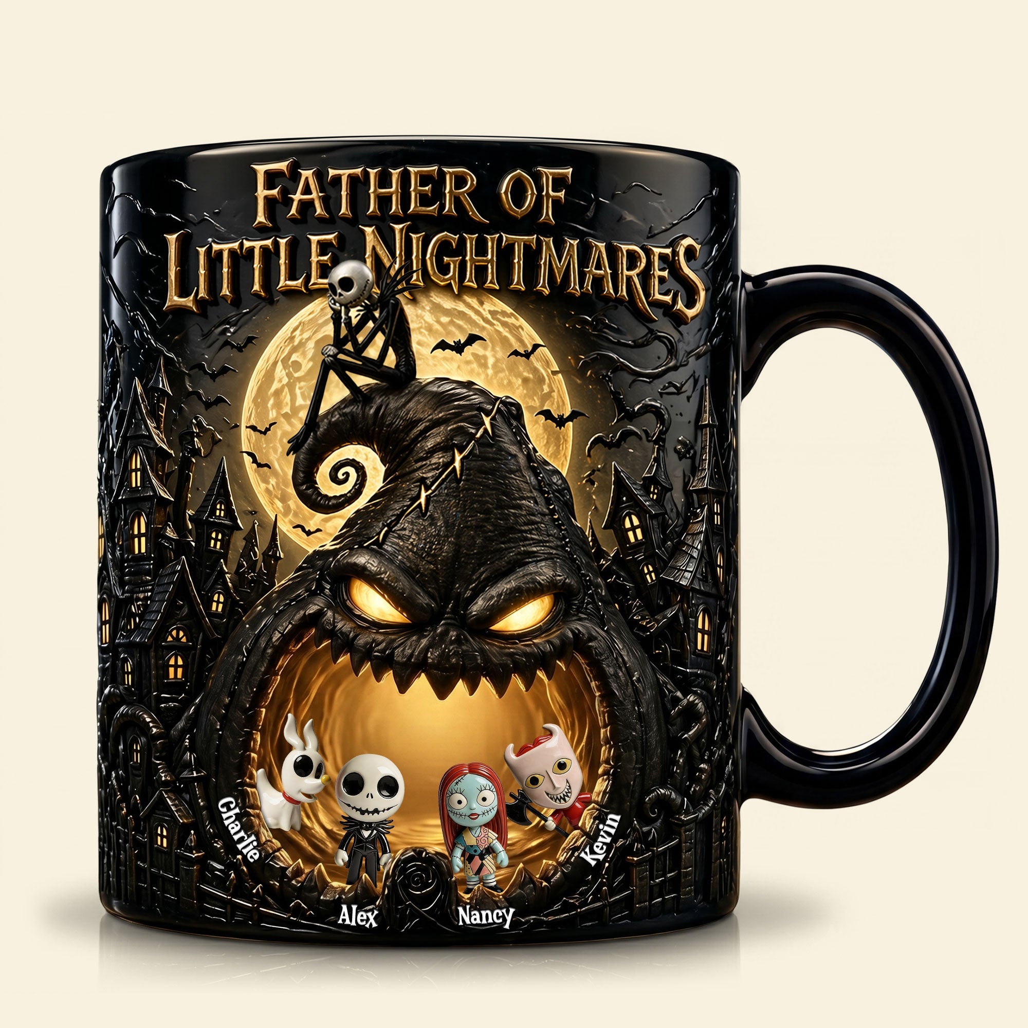 "Father of Little Nightmares" - Spooky Personalized Magic Coffee Mug for Dads and Grandpas Coffee Mug PopCulturePrints