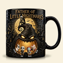 Load image into Gallery viewer, "Father of Little Nightmares" - Spooky Personalized Magic Coffee Mug for Dads and Grandpas Coffee Mug PopCulturePrints
