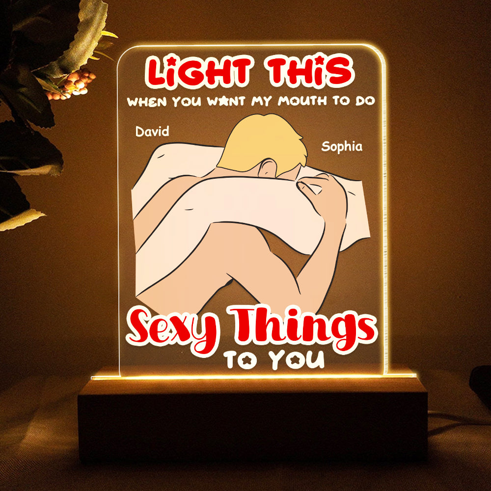 Personalized LED Light for Couples - Make Love Glow Led Night Light PopCulturePrints