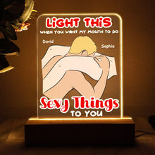 Load image into Gallery viewer, Personalized LED Light for Couples - Make Love Glow Led Night Light PopCulturePrints
