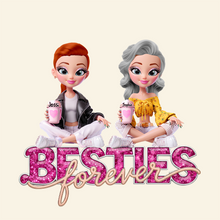 Load image into Gallery viewer, Besties Forever Keychain - Personalized Gifts for Your Best Friends Keychains PopCulturePrints
