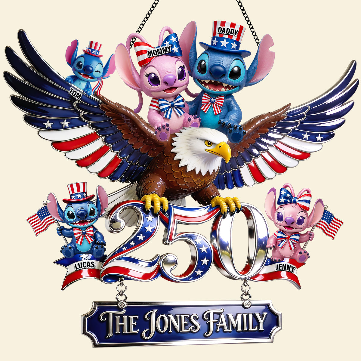 Celebrate Family Fun with Personalized Eagle Ride Acrylic Sign - Custom Decor Gift Acrylic Sign PopCulturePrints