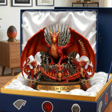 Load image into Gallery viewer, "Embrace Your Inner Dragon, Personalized for Moms" - Mother Of Fantasy Acrylic Plaque, Custom Gifts for Moms, Grandmas &amp; More Shaped Plaques PopCulturePrints
