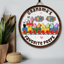 Load image into Gallery viewer, Personalized Grandma&#39;s Favorite Peeps Wood Sign Wood Sign PopCulturePrints
