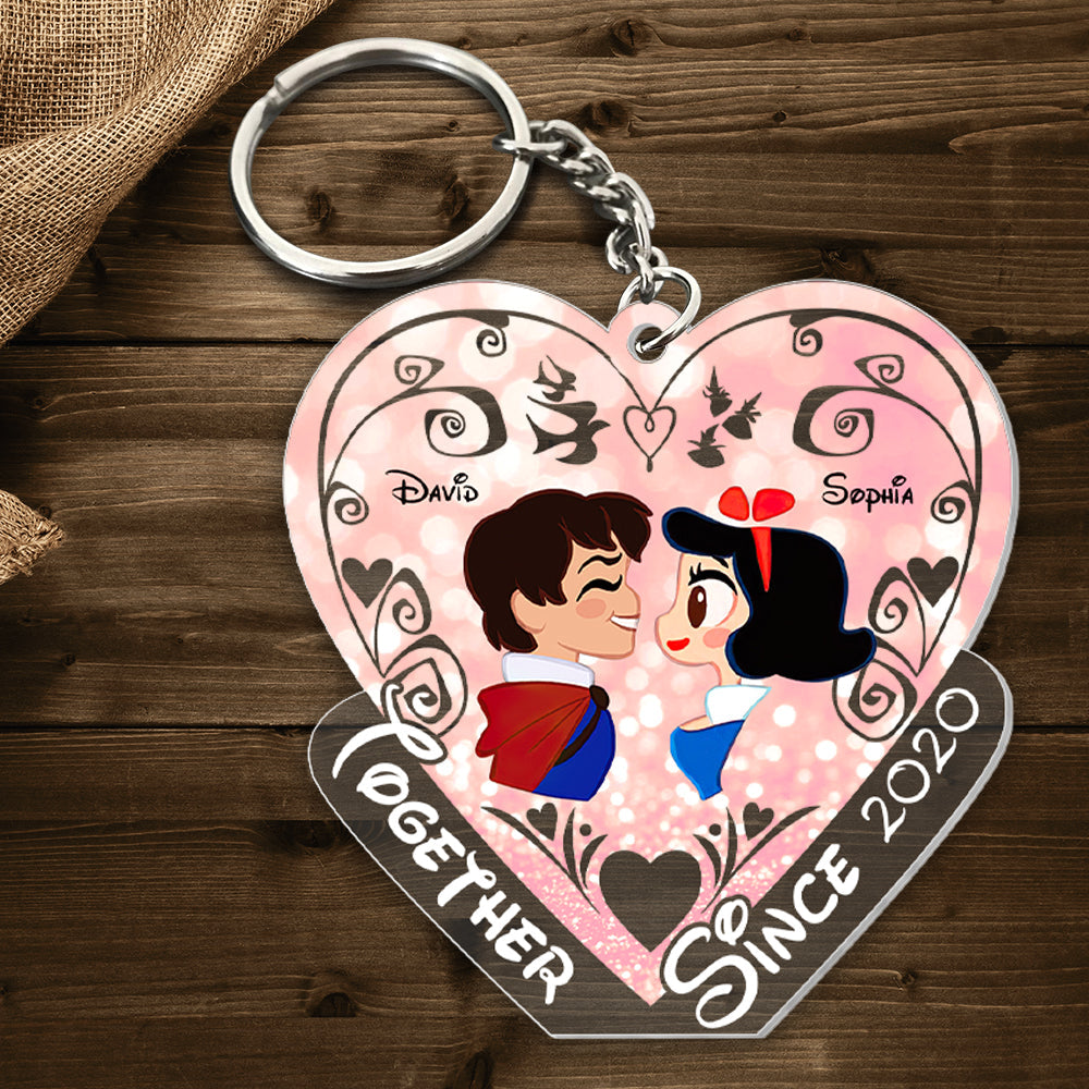 Custom Couple Keychain | Personalized Valentine's Day Gifts for Loved Ones Keychains PopCulturePrints