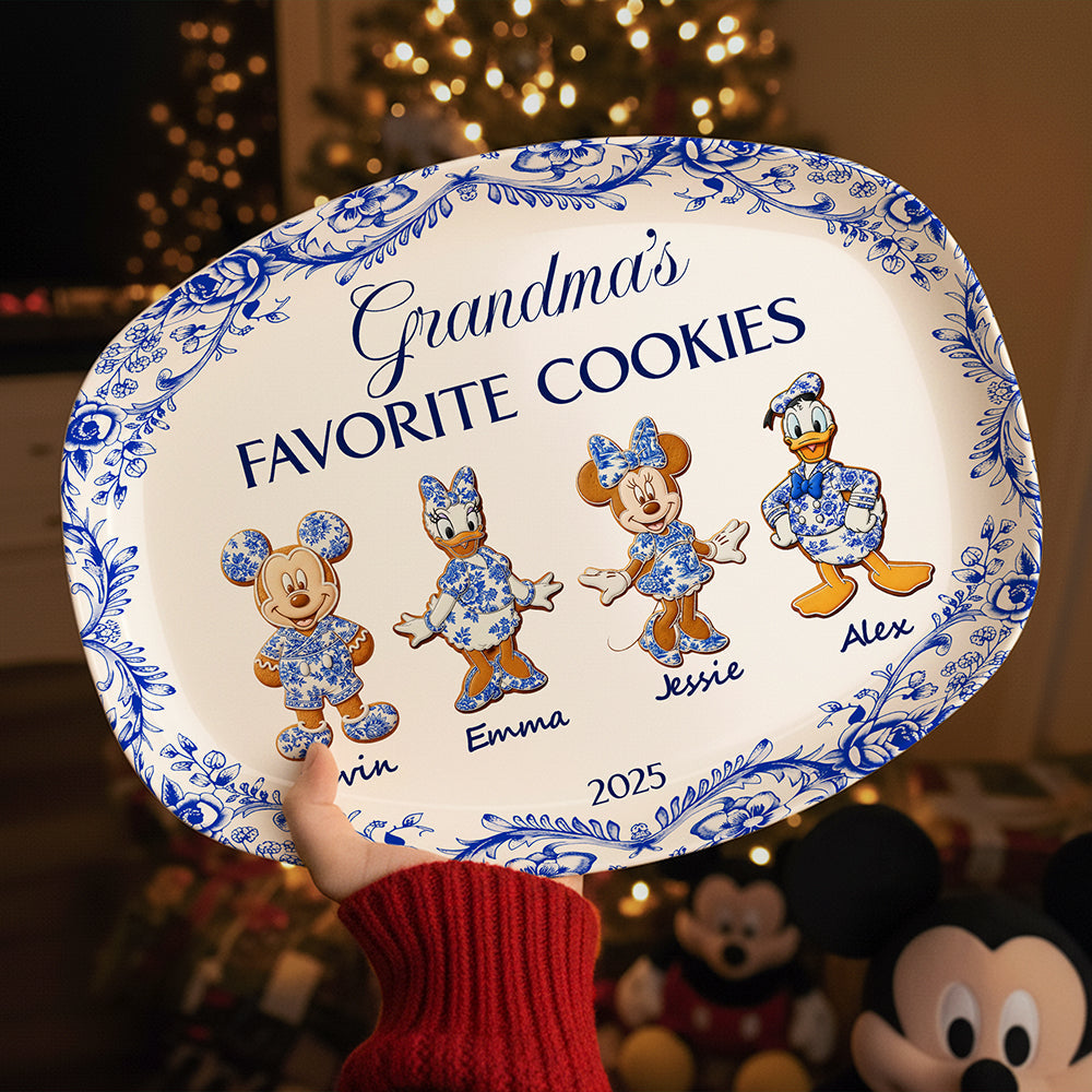 “Grandma's Favorite Cookies” - Personalized Resin Plate for Grandma - Unique Holiday Gift Plates PopCulturePrints
