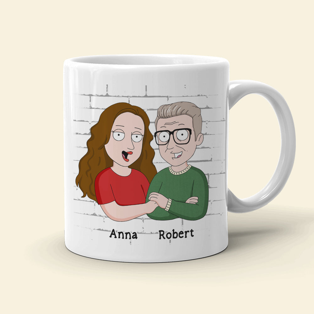 Funny Personalized Cartoon Father's Day Coffee Mug Coffee Mug PopCulturePrints