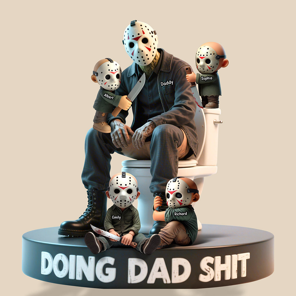 Doing Dad Sh*t Acrylic Plaque - Personalized Gift for Dads and Grandpas Shaped Plaques PopCulturePrints