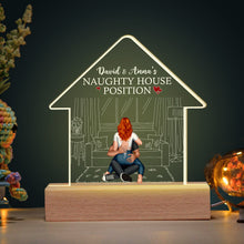 Load image into Gallery viewer, Personalized LED Light for Couples - Naughty House Position Led Night Light PopCulturePrints
