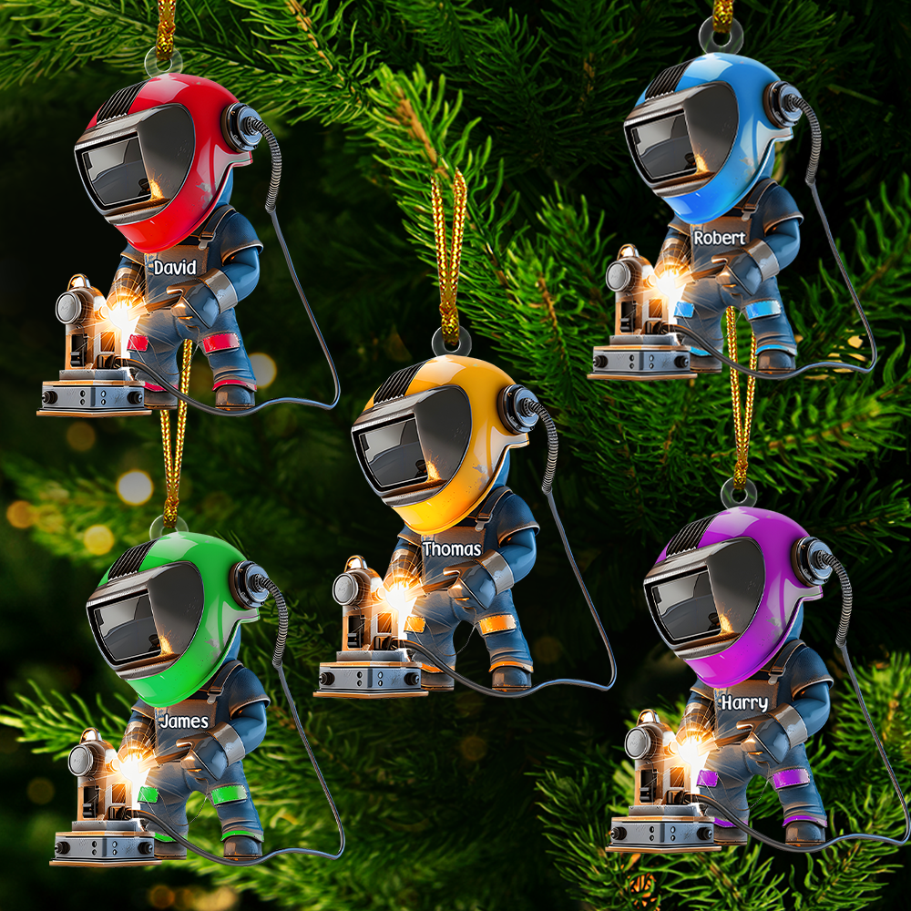 Custom Welder Christmas Ornament - Personalized Name Gift Ornament PopCulturePrints