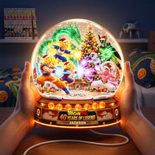Load image into Gallery viewer, "Experience the Magic of Christmas!" - Personalized Christmas Battle Acrylic Light Box - Unique Gift for Dragon Ball Fans
