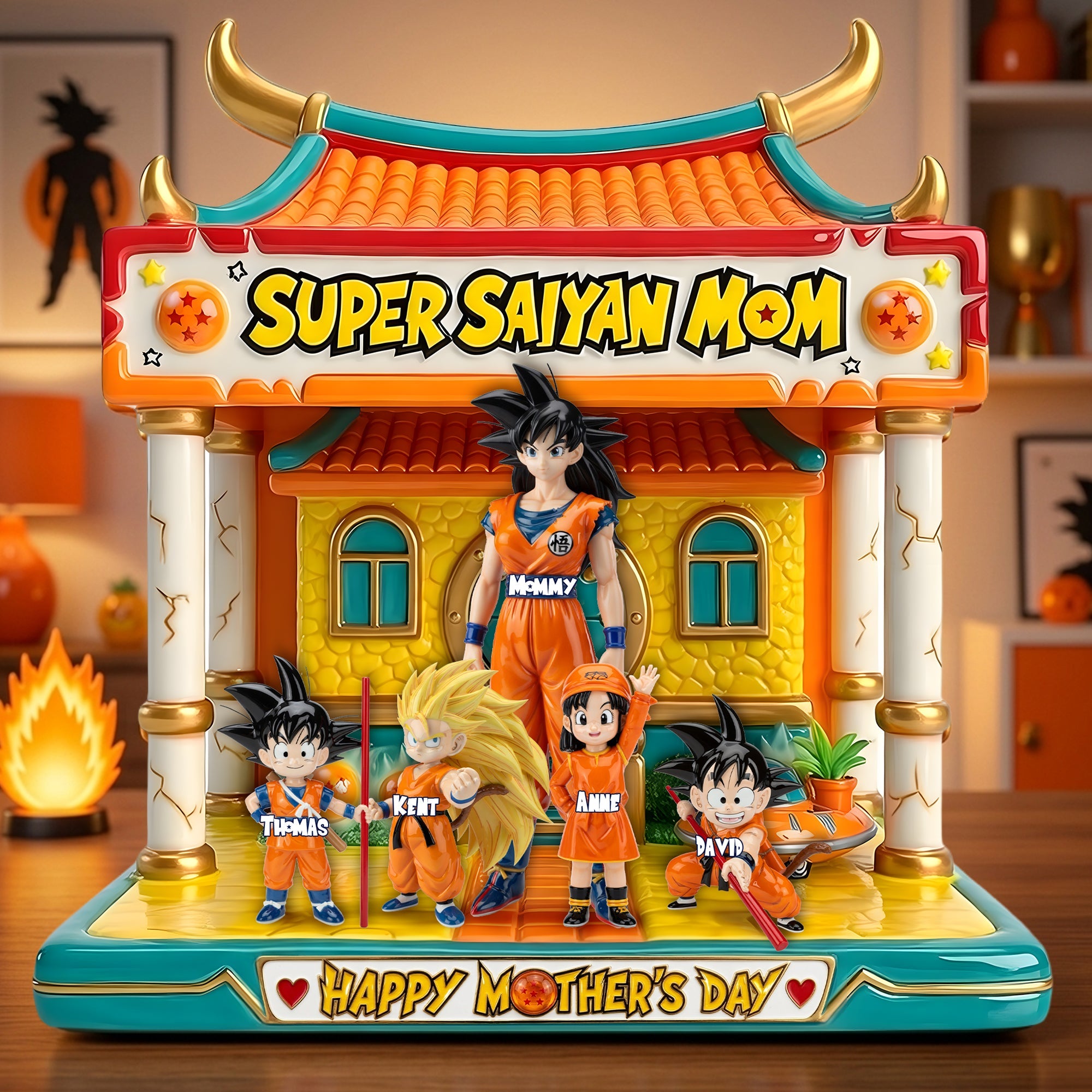 Ultimate Power Mom - Personalized Acrylic Plaque for Mothers Shaped Plaques PopCulturePrints