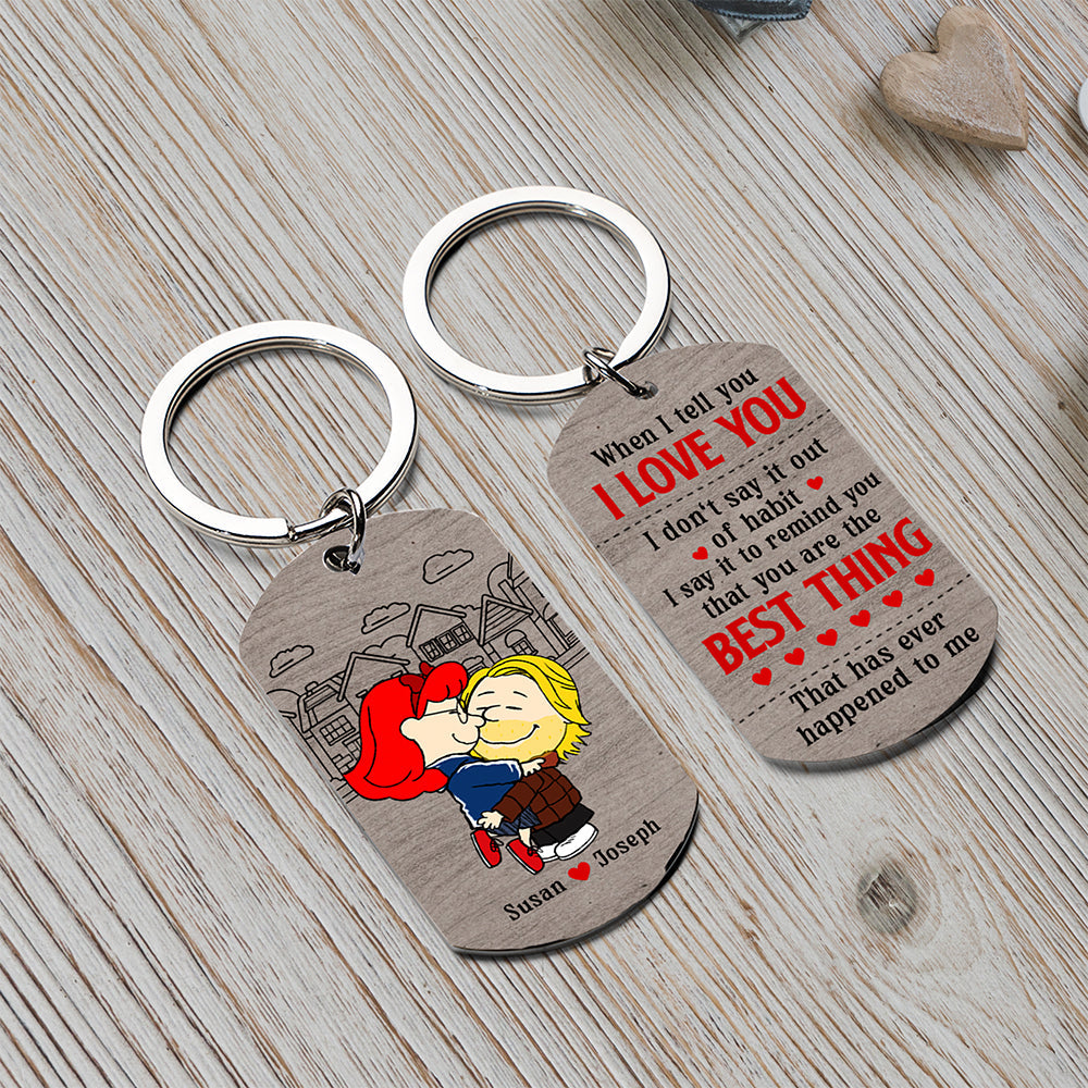 Personalized Couple Keychain - Love Reminder Gift Keychains PopCulturePrints