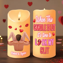 Load image into Gallery viewer, Spark Romance with Our Naughty Couple LED Candle - Personalized Gifts for Couples Led Candle PopCulturePrints
