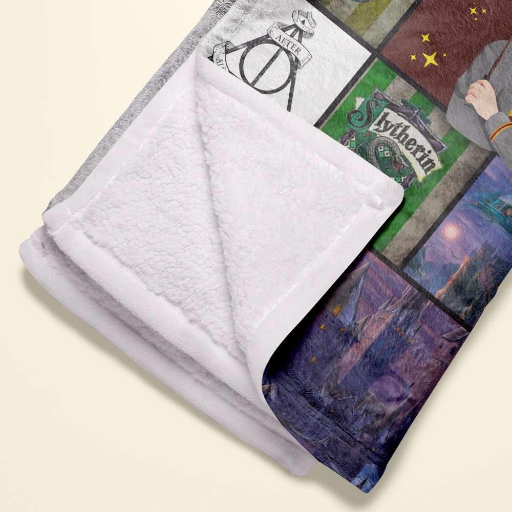 Magical Christmas Blanket for Wizard Enthusiasts