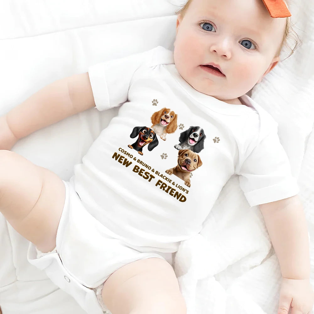 Celebrate New Friendships - Personalized Baby Onesie Baby Onesie PopCulturePrints