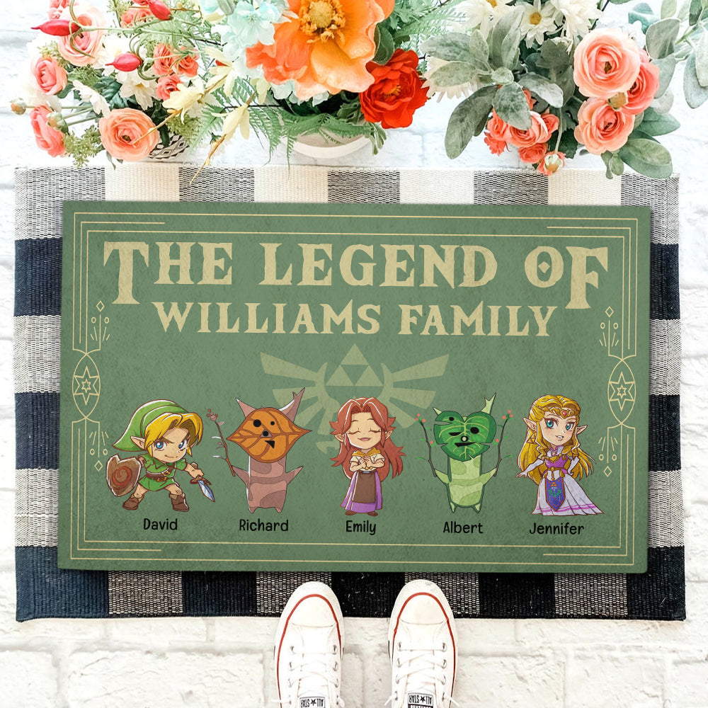Legend Family Personalized Doormat - Game Lovers Gift Doormat PopCulturePrints