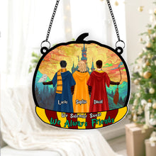 Load image into Gallery viewer, Personalized Friends Pumpkin Suncatcher - Magic Castle Theme
