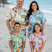 Load image into Gallery viewer, Embrace the Summer Vibes - Cute Fun Summer Vacation Matching Hawaiian Shirt - Personalized Gifts for Family &amp; Friends
